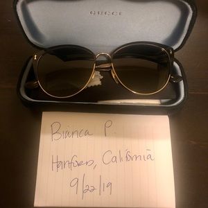 Gucci GG0197SK Sunglasses Black-Grey Gradient